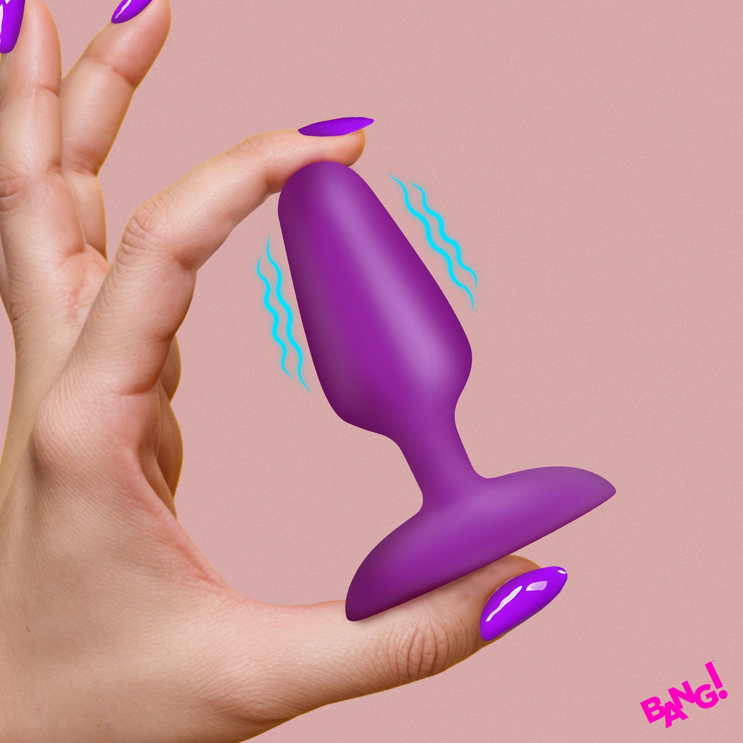 Flexible Vibrating Silicone Butt Plug -