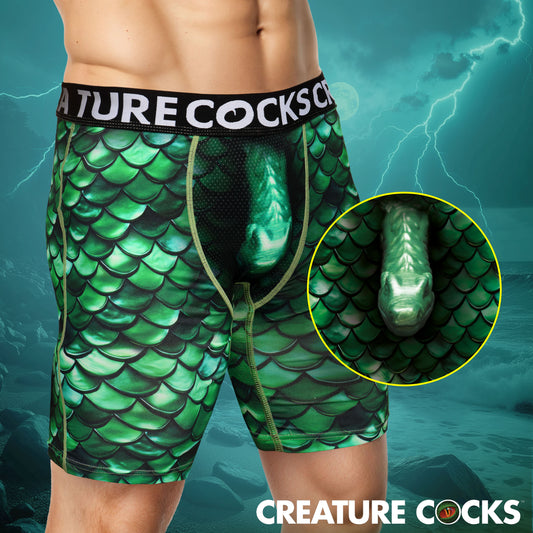 Creature Wear Cockness Monster Lake Creature Boxer Shorts -