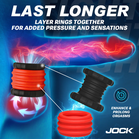 2-in-1 Silicone Cock Ring -