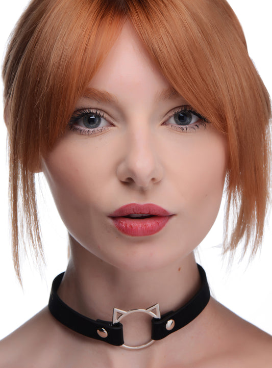 Kinky Kitty Ring Slim Choker -